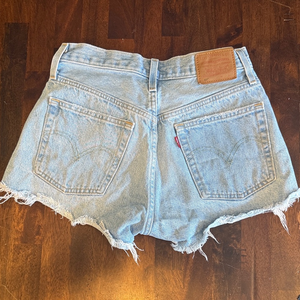 Levi's Classic Light Blue Jean Shorts
